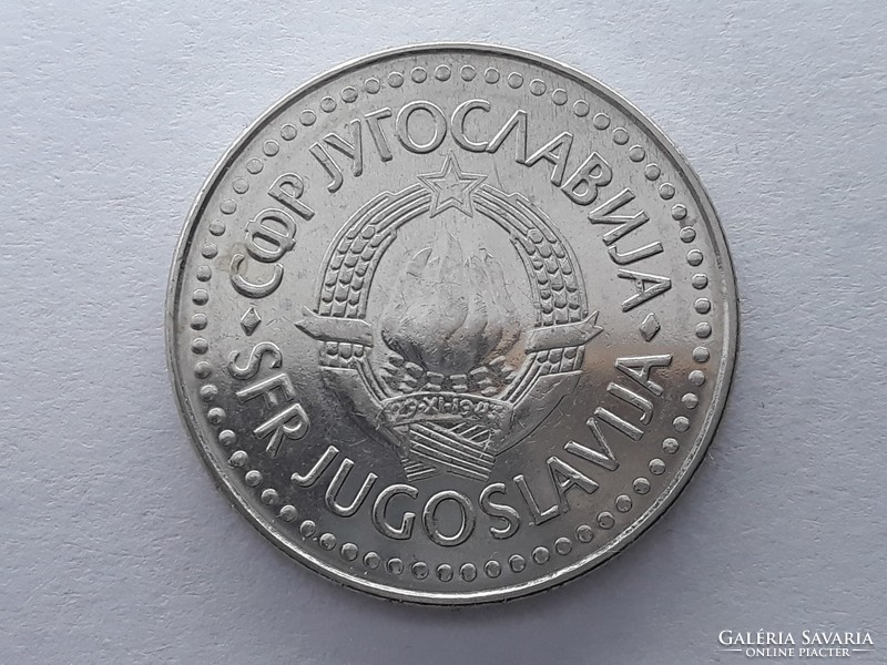 Jugoszlávia 100 Dínár 1986 - Jugoszláv 100 Dinara (dinarjev) 1986 külföldi pénz, érme