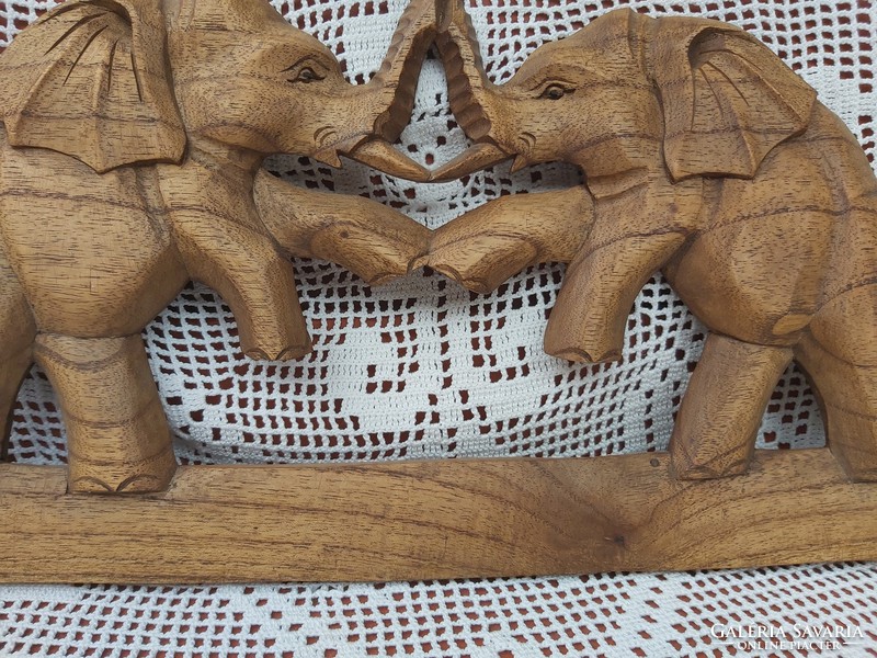 Gyönyörű fából elefánt elefántok fa elefánt disz  ,Gyűjtői darab