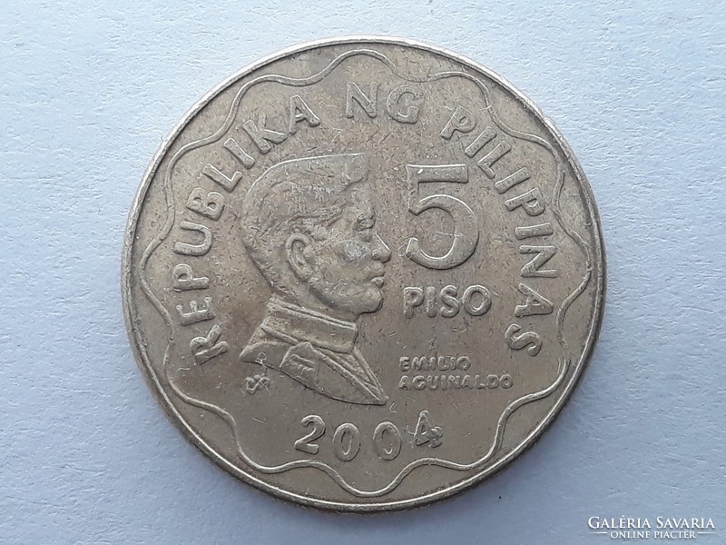 Fülöp-szigetek 5 Piso 2004 - Filippín 5 piso 2004 külföldi pénz, érme