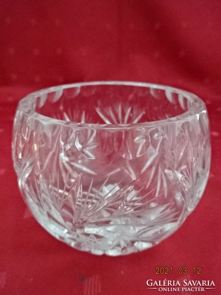 Crystal glass centerpiece, height 7.5 cm. He has!