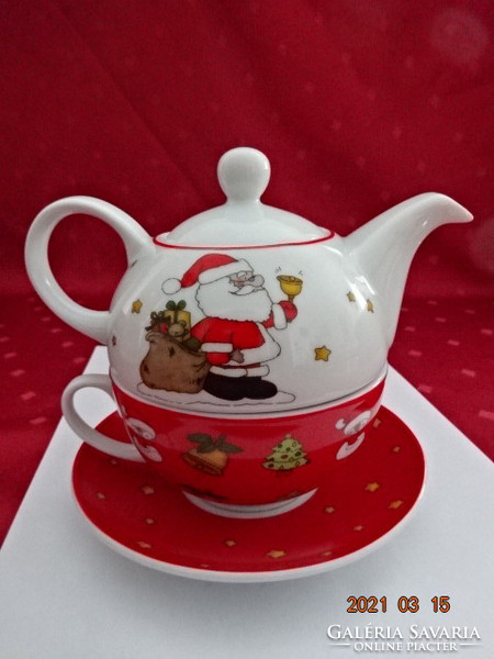 German porcelain, a personal Christmas tea set, four pieces. He has!