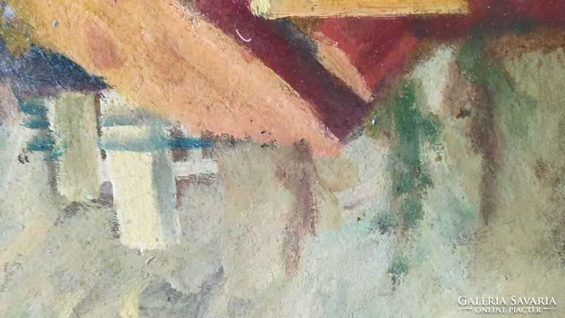 Régi Mónus festmény hátulján szöveg 
