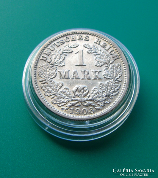 1 Márka  - 1908 "J" - ezüst - kapszulában