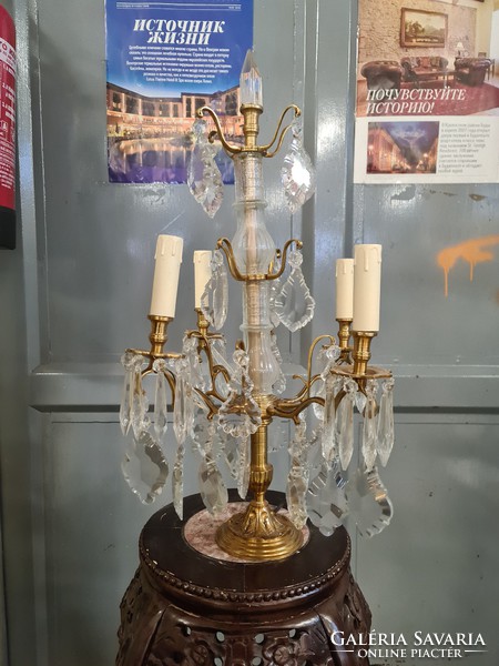 Francia stílusú asztali lámpa-kandelláber