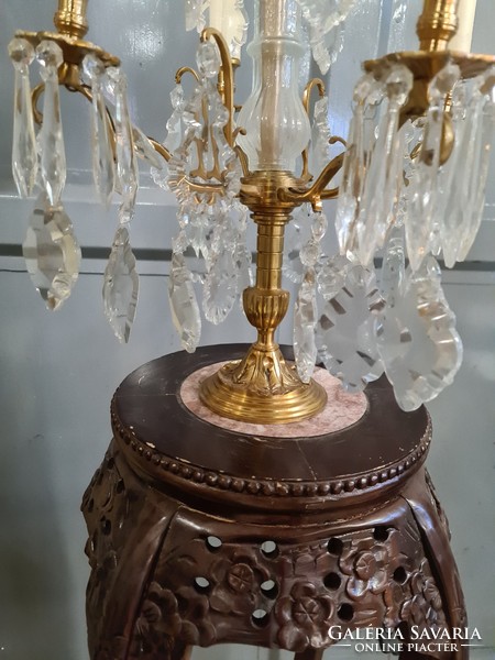 Francia stílusú asztali lámpa-kandelláber