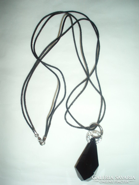 Vintage designer silver pendulum necklace
