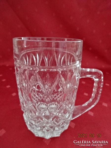 Small jug with lead crystal, height 12 cm. He has!