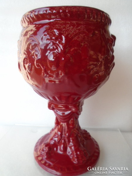 Zsolnay convex round-sealed goblet or cup on the xx. No. Large from the beginning