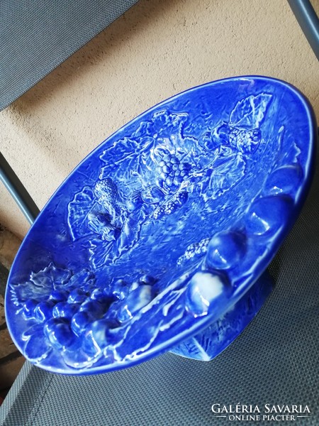 Pazar kék mázas Art Studió asztalközép