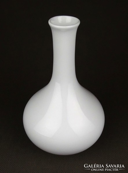 1D612 Hófehér Herendi porcelán váza 15.5 cm