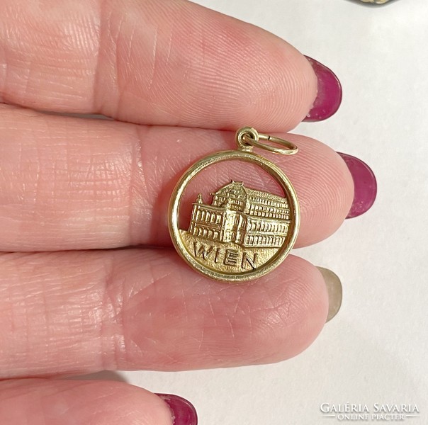 14K gold pendant - Vienna - 1.56 g