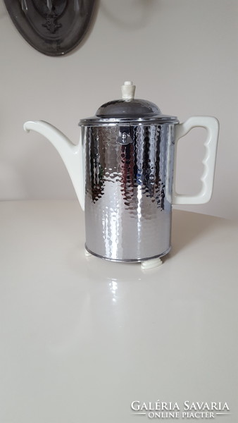 Marked (uss) porcelain jug, with hot holder