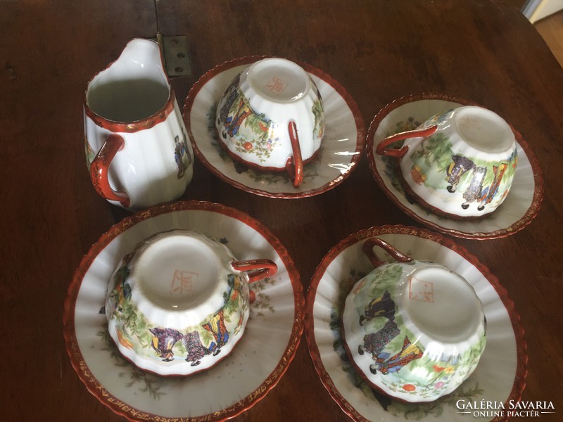 Teacups-4 pieces, Japanese from the 1920s-30s
