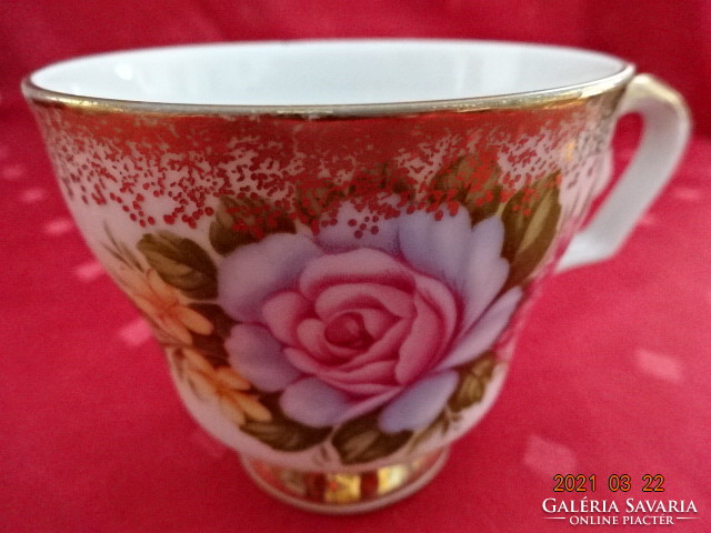 Royal Bavaria német porcelán, rózsa mintás kávéscsésze. Vanneki!