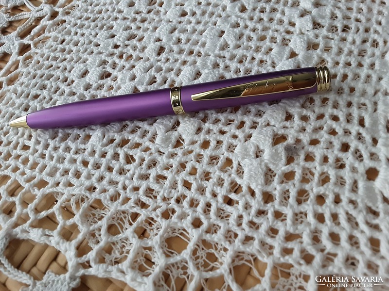 Playboy inscription 0.5 All metal fountain pencil pen with purple and gold color Exciting gift