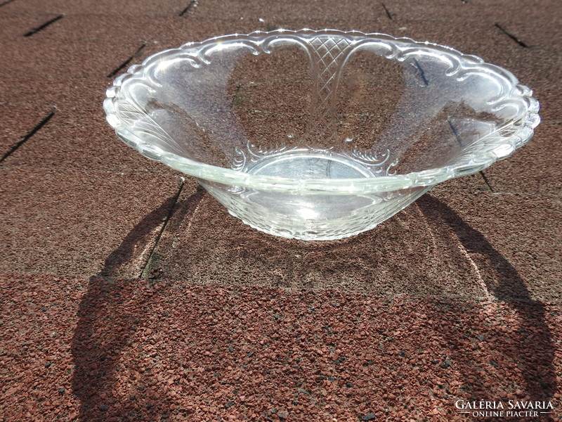 Antique secis glass deep bowl - bowl