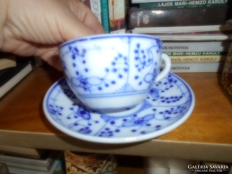 Sarreguemines francia porcelánfajansz teás csésze +  csészealj