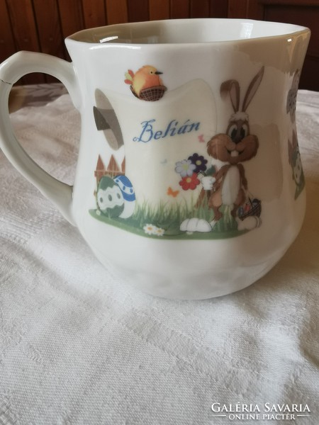 A very rare pattern porcelain belly fairy mug with glued ears