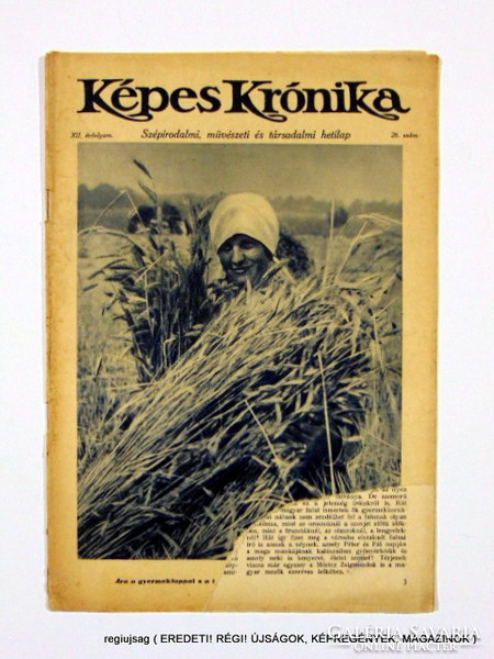 1930 június 29  /  Képes Krónika  /  Régi ÚJSÁGOK KÉPREGÉNYEK MAGAZINOK Ssz.:  12456