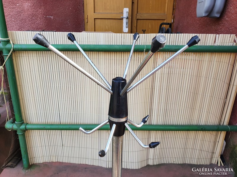 Extra ritka 1950-es évekbeli Kovona bauhaus stílusú állófogas csővázas fogas esernyőtartóval