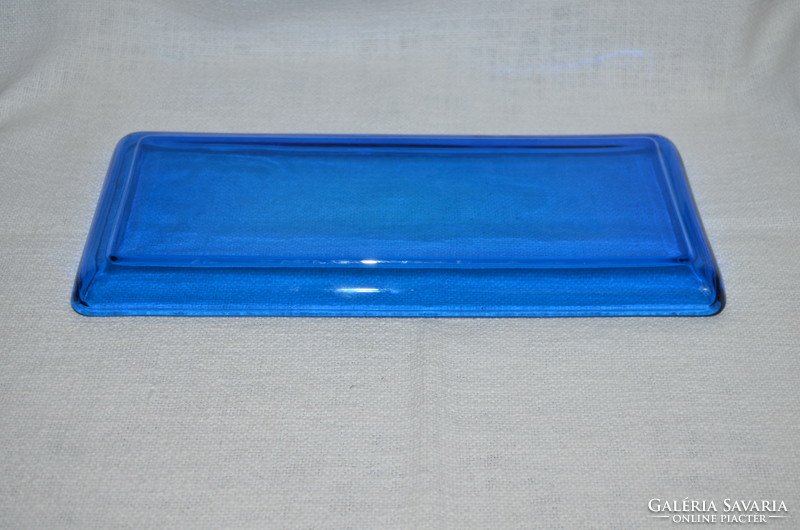 Kék üveg tálca  ( DBZ 00021 )