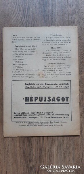 Katolikus népszövetség újság, 1937