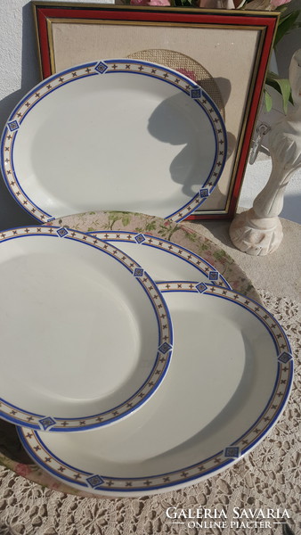 Vastagfalu faience - English - oval plates