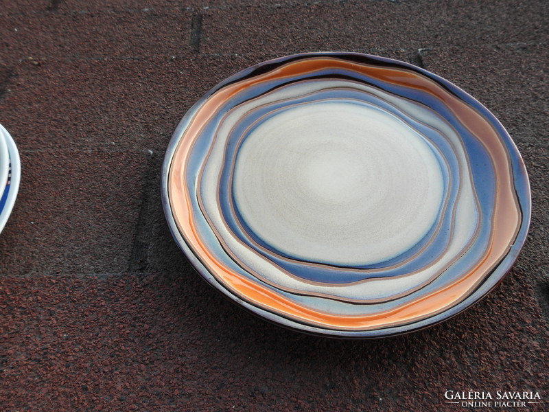 Waves Brown by SABATIER modern kerámia tányér (  újszerű )