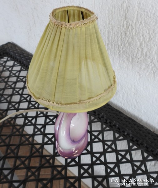Vintage heart-shaped ceramic table lamp
