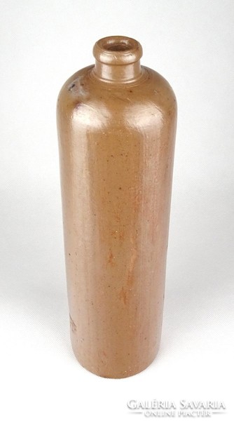 1D787 Antik nagyméretű literes cserép ásványvizes palack 30 cm