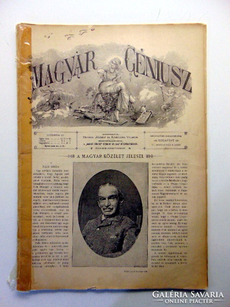 1892  /  MAGYAR GÉNIUSZ  /  Régi ÚJSÁGOK KÉPREGÉNYEK MAGAZINOK Ssz.:  18053