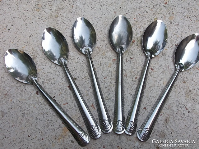 Set of 6 mocha spoons and coffee spoons