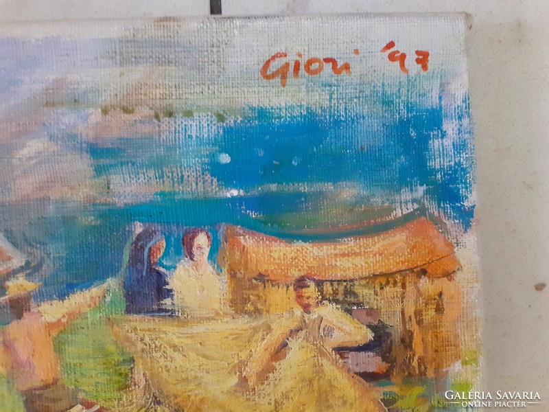 A szélvész lány, '97, "Giori" jelzéssel. olaj-vászon
