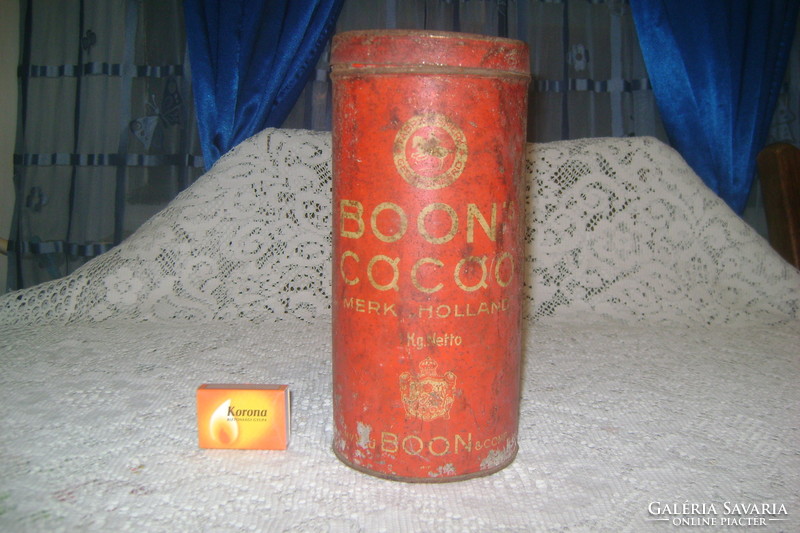 Antique cocoa tin box