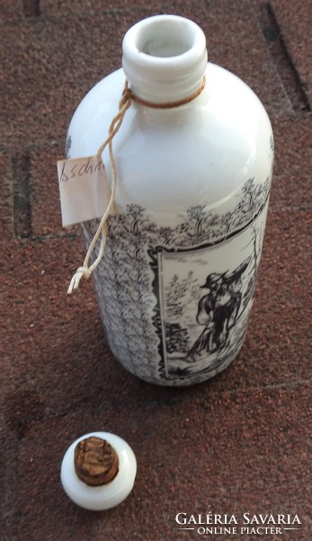 Bavaria altenkunststadt scenic drink holder with stopper, 1920s (rare, collector's item)