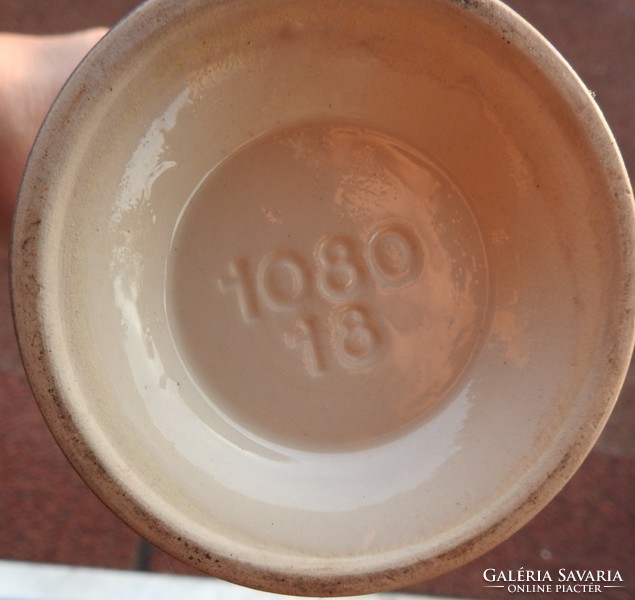 Német vagy osztrák sorszámozott keramikus termék : váza