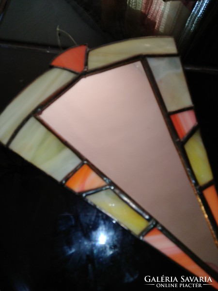 Kézműves készítésű Tiffany technikájú fali  tükör