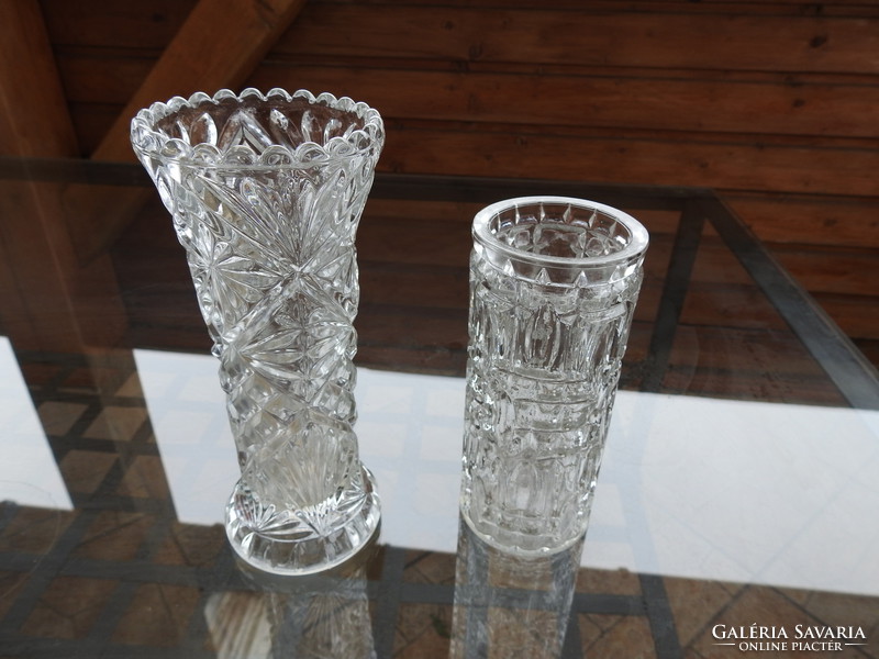 Retro thick cast glass vase