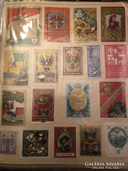 1900-1915 Olasz Katonai levélzáró gyűjtemény kb. 240-250 db 