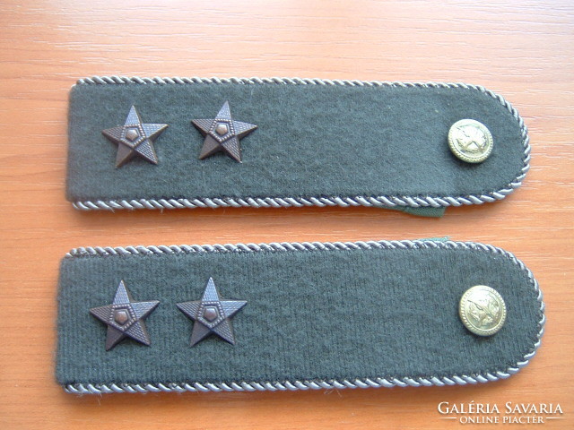 Mn first lieutenant rank for trainee shoulder plate with brown star # + zs
