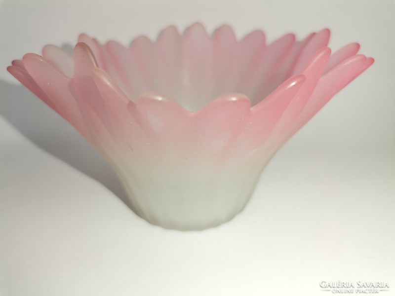 Wonderful flower cup glass candlestick tea candle holder