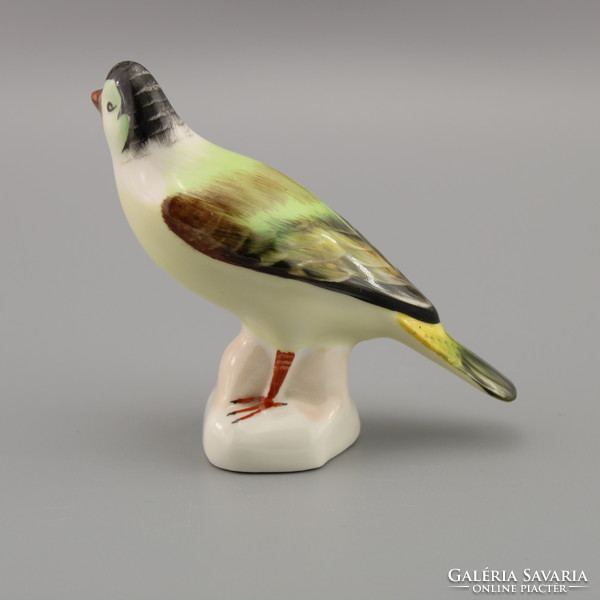 Madár porcelán figura, Vintage figura Aquincum