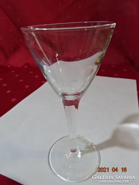 Cognac glass with stem - two pieces, sold together, height 14 cm. He has!