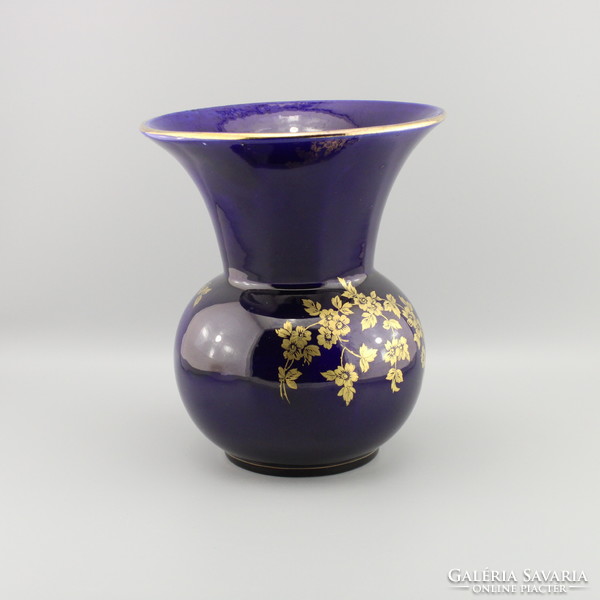 Porcelán váza, Vintage Hollohaza váza,