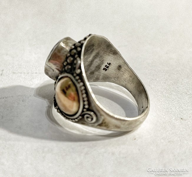 Ametiszt köves ezüst gyűrű