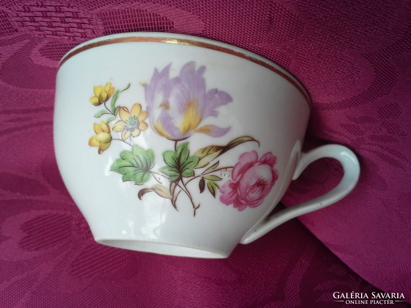 Colbitz (német), porcelán csésze, virág mintás.