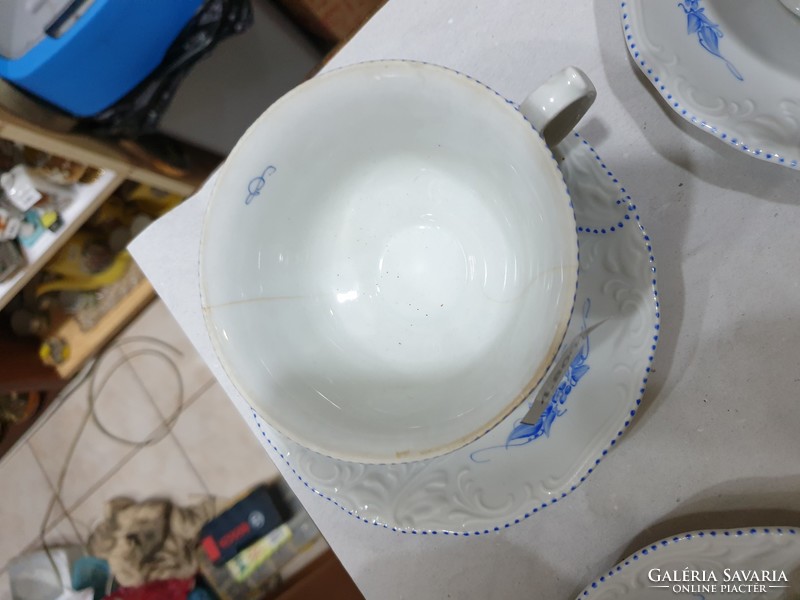 Régi porcelán teás készlet 