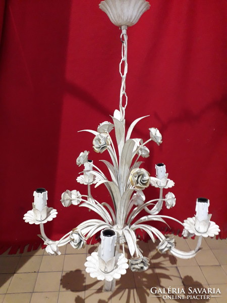 Most nagy akcióban !!! fehér arany  florentin florentine mennyezeti lámpa csillár öt ágú agy méret