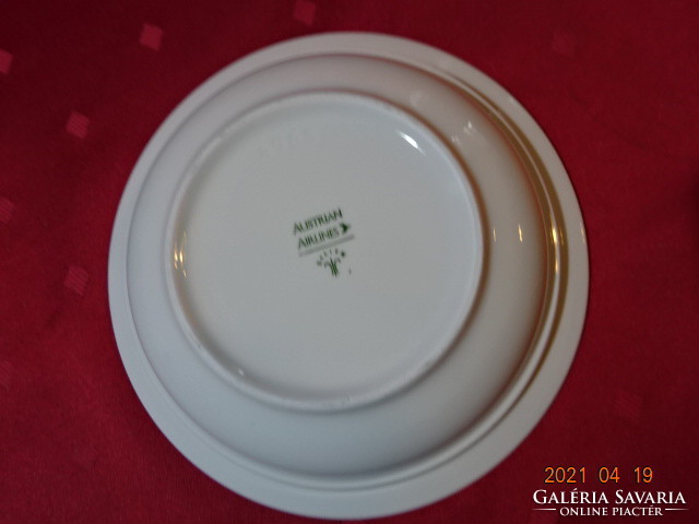 Seltmann porcelain deep plate, product of austrian airlines, diameter 17 cm. He has!