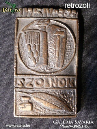 AE09 Szolnoki bronz emlékplakett